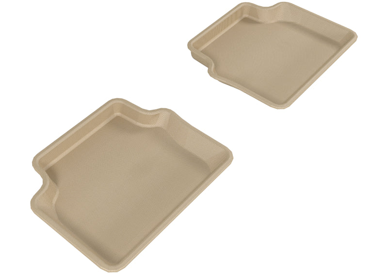 3D MAXpider 2003-2011 Saab 9-3 Kagu 2nd Row Floormats - Tan