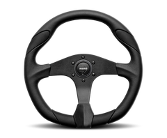 Momo Quark Steering Wheel 350 mm - Black Poly/Black Spokes