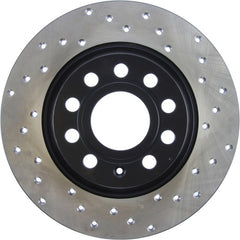 StopTech 10-11 & 13 Audi A3 Quattro / 10 VW GTI Mk VI Drilled Left CRYO-STOP Brake Rotor