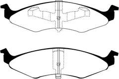 EBC 94-96 Dodge Neon 2.0 (4 Stud Wheels) Greenstuff Front Brake Pads