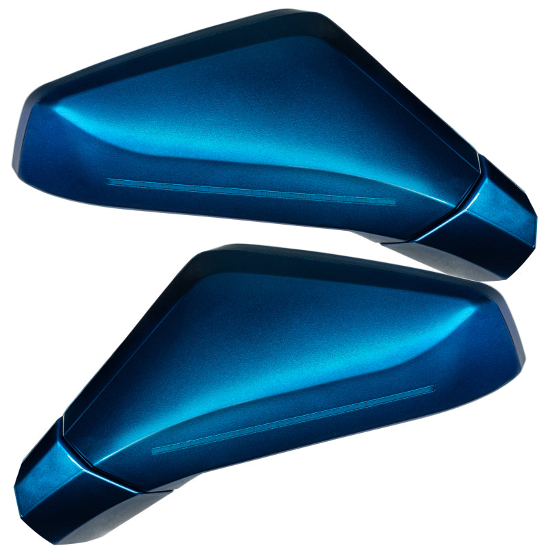 Oracle 05-13 Chevy Corvette C6 XM Concept Side Mirrors - Ghosted - Blue Stream Tintcoat (512Q)