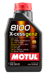 Motul 1L Synthetic Engine Oil 8100 5W40 X-CESS