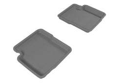 3D MAXpider 2012-2019 Fiat 500 Kagu 2nd Row Floormats - Gray