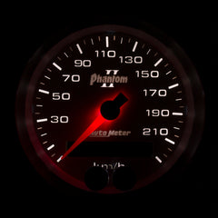 Autometer Phantom II 3-3/8in 0-225KM/H (GPS) Speedometer Gauge