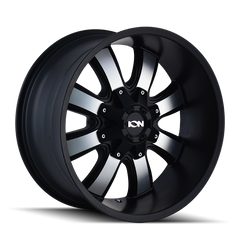 ION Type 189 20x10 / 8x165.1 BP / -19mm Offset / 130.8mm Hub Satin Black/Machined Face Wheel