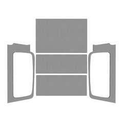DEI 04-06 Jeep Wrangler LJ Unliminted Leather Look Headliner Complete Kit - Gray
