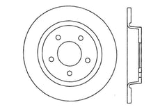 StopTech 04-10 Mazda3 Slotted & Drilled Left Rear Rotor