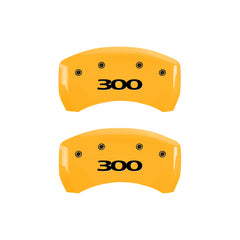 MGP 4 Caliper Covers Engraved Front & Rear 300 Yellow finish black ch