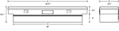 Lund Universal Alum Flush Mount Box - Brite