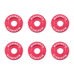 Mishimoto Large Fender Washer Kit (6pcs) - Red