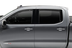 AVS 07-13 Chevy Silverado 1500 Ext. Cab Ventvisor Low Profile Window Deflectors 4pc - Matte Black