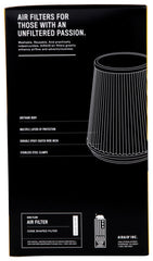 Airaid Universal Air Filter - Cone 3-1/2in Flange x 6in Base x 4-5/8in Top x 9in Height - Synthaflow