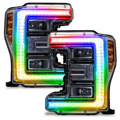 Oracle 17-19 Ford F-250/F-350 Superduty Headlight DRL Upgrade Kit - ColorSHIFT w/ 2.0 Controller