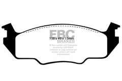 EBC 80-84 Volkswagen Golf 1.6 Greenstuff Front Brake Pads