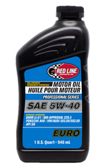 Red Line Professional Series Euro 5W40 Motor Oil - Quart