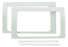 DEI 18-23 Jeep Wrangler JL 4-Door Boom Mat Rear Side Window Trim - 4 Piece - White