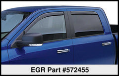 EGR 02-08 Dodge F/S Pickup Quad Cab In-Channel Window Visors - Set of 4 - Matte