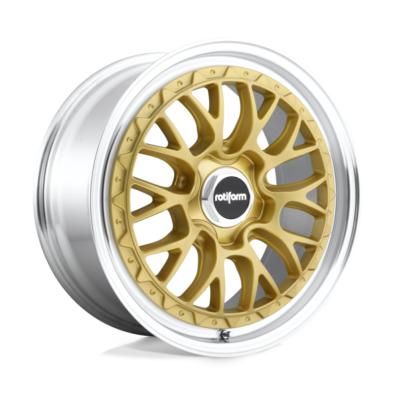 Rotiform R156 LSR Wheel 18x8.5 5x100 35 Offset - Matte Gold Machined