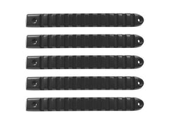 DV8 Offroad 2007-2018 Jeep JK Black Rail Style Door Handle Inserts - Set Of 5