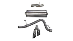 Corsa 15-16 GMC Yukon Denali 6.2L V8 Single Side Exit Cat-Back Exhaust w/ Polished Black Tips