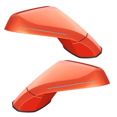 Oracle 05-13 Chevy Corvette C6 Concept Side Mirrors - Inferno Orange Metallic (GCR)