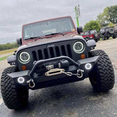 Oracle 07-18 Jeep Wrangler JK Switchback LED Halo Headlights - Amber/White - Switchback