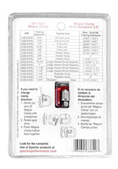 Spectre Magna-Clamp Hose Clamp 3/4in. - Red/Blue