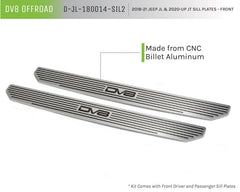 DV8 Offroad 2018-2019 Jeep Gladiator JL 2 Door Front Sill Plates