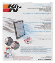 K&N 14-18 Maserati Ghibli 3.0L / 14-18 Maserati Quattroporte 3.0l/3.8L Cabin Air Filter