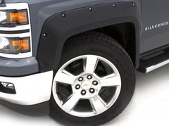 Lund 07-13 GMC Sierra 1500 RX-Rivet Style Smooth Elite Series Fender Flares - Black (2 Pc.)