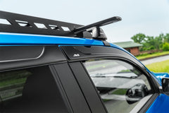 AVS 07-13 Chevy Silverado 1500 Ext. Cab Ventvisor Low Profile Window Deflectors 4pc - Matte Black