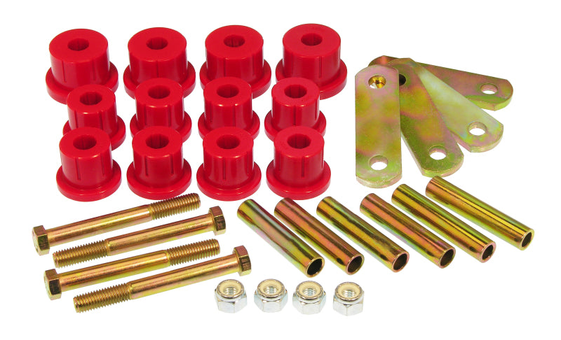 Prothane 67-69 Chevy Camaro HD Spring & Shackles Bushings - Red