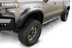 Lund 19-21 Chevy Silverado 1500 RX-Rivet Style Textured Elite Series Fender Flares-Black (2Pc.Front)