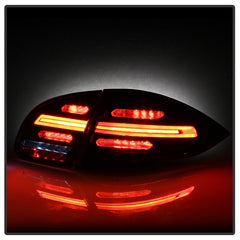 Spyder Porsche Cayenne 958 11-14 LED Tail Lights - Sequential Signal - Black