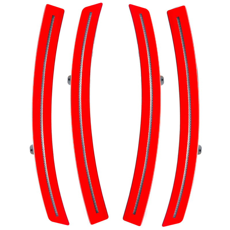 Oracle Chevrolet Corvette C7 Concept Sidemarker Set - Clear - Torch Red (GKZ)