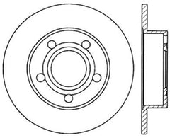 StopTech 96-01 Audi A4 Quattro / 12/98-05 VW Passat Left Rear Drilled Rotor