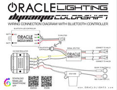 Oracle Ford F250/350 11-16 Dynamic Halo Kit - Square Ring Design - ColorSHIFT - Dynamic