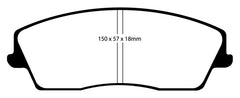 EBC 05-09 Chrysler 300 2.7 Yellowstuff Front Brake Pads