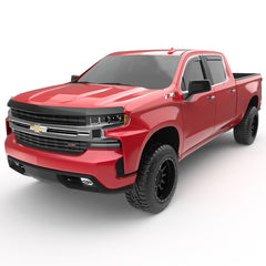 EGR 2019 Chevy 1500 Double Cab In-Channel Window Visors - Matte