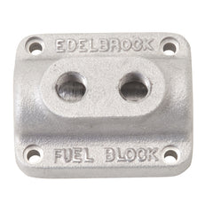 Edelbrock Fuel Block Dual Carburetor As Cast