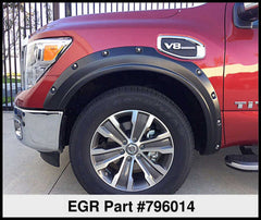 EGR 17-23 Nissan Titan Traditional Bolt-On Look Fender Flareswith Fender Badge Set Of 4