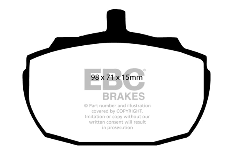 EBC 91-93 Morgan 4/4 1.6 Redstuff Front Brake Pads