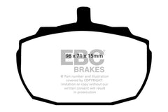 EBC 91-93 Morgan 4/4 1.6 Redstuff Front Brake Pads