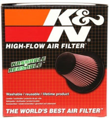 K&N Universal Chrome Filter Oval Tapered 7.063in Base O/S L X 5.469in Base O/S W x 8.031in H