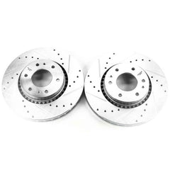 Power Stop 04-07 Buick Rainier Front Evolution Drilled & Slotted Rotors - Pair