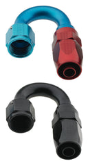 Fragola -10AN Male Rad Fitting x 180 Degree Pro-Flow Hose End - Black