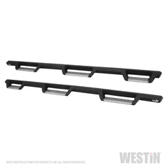 Westin/HDX 07-18 Chevrolet Silverado 2500 6.5ft Drop Wheel to Wheel Nerf Step Bars - Textured Black