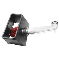 Spectre 03-08 Dodge RAM 1500/2500 V8-4.7/5.7L F/I Air Intake Kit - Clear Anodized w/Red Filter