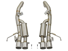 aFe MACHForce XP 3in-2 1/2in Axle Back 304SS Exhaust w/ Polished Tips 14-17 Chevy Corvette V8-6.2L