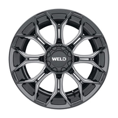 Weld Off-Road W111 24X14 Gradient 8X165.1 ET-70 BS4.75 Gloss Black MIL 125.1